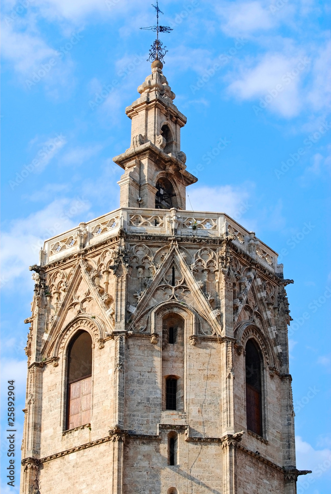 bell tower in Valencia, Spain