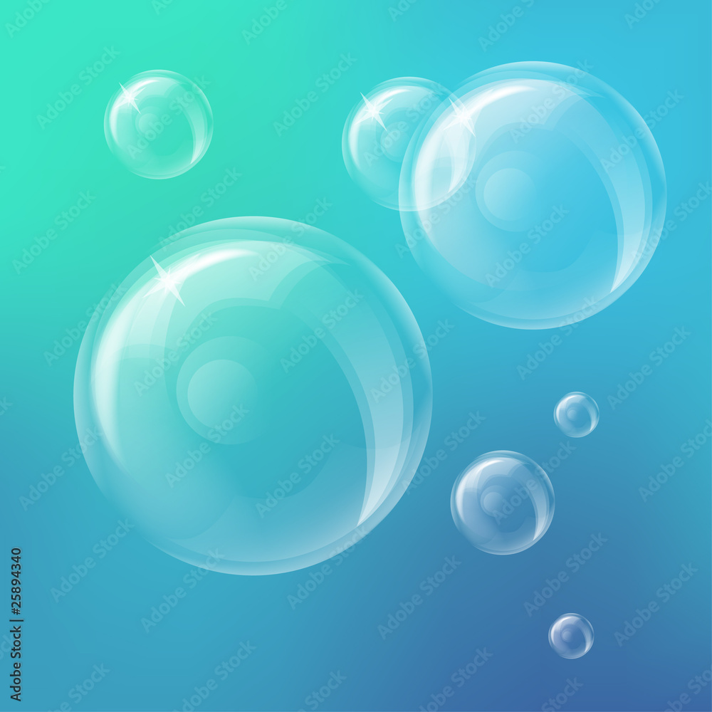 Realistic vector soap bubbles Realistic vector soap bubbles