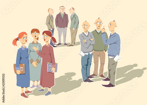 Discussing  people