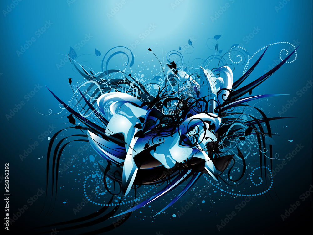 Obraz premium grunge neon abstract vector