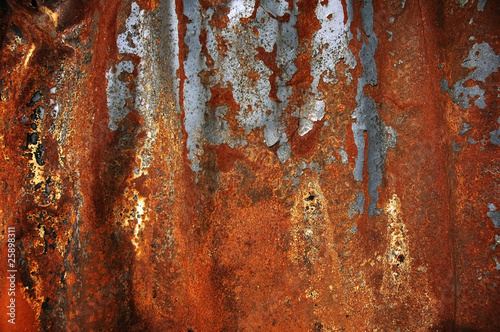 heavy rusty metal plate