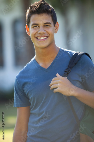 student at school