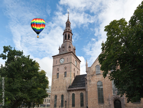 Photography The Domkirken church in central Oslo