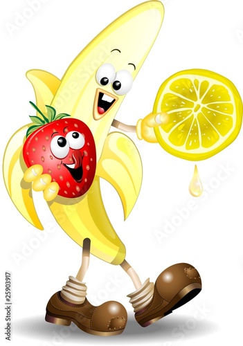 Banana Cartoon-Vector