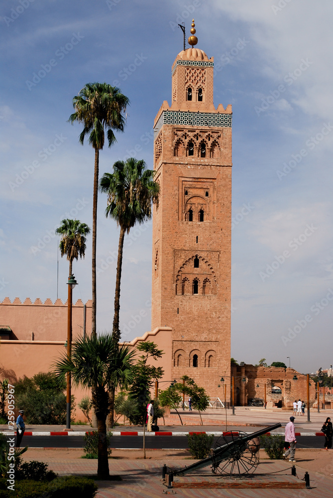 Fototapeta premium Minaret de la Koutoubia à Marrakech