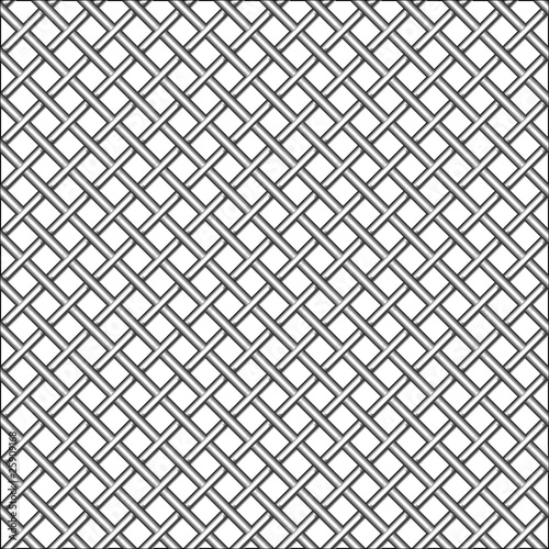 design with metallic realistic mesh