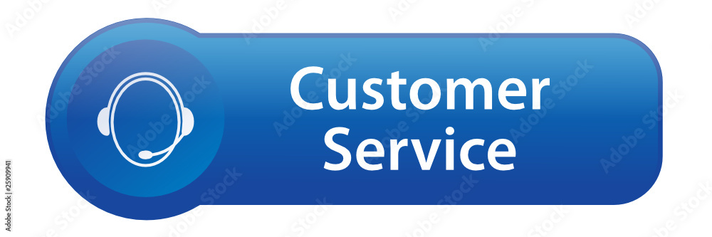 CUSTOMER SERVICE Web Button (contact tech support helpdesk help)