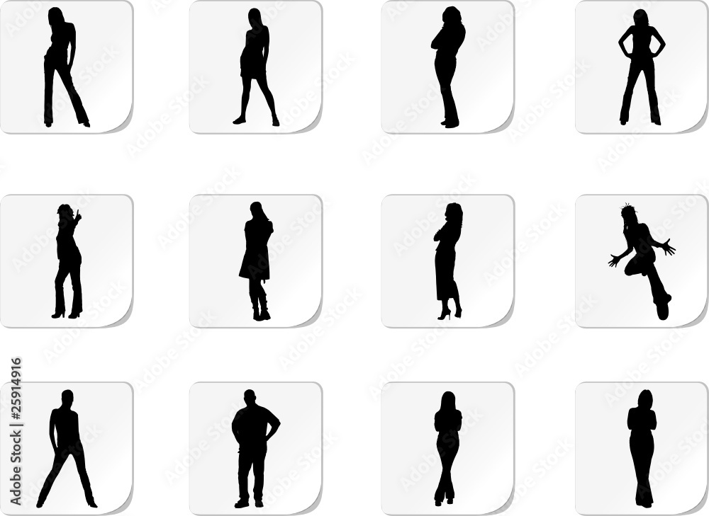 Obraz premium Set people