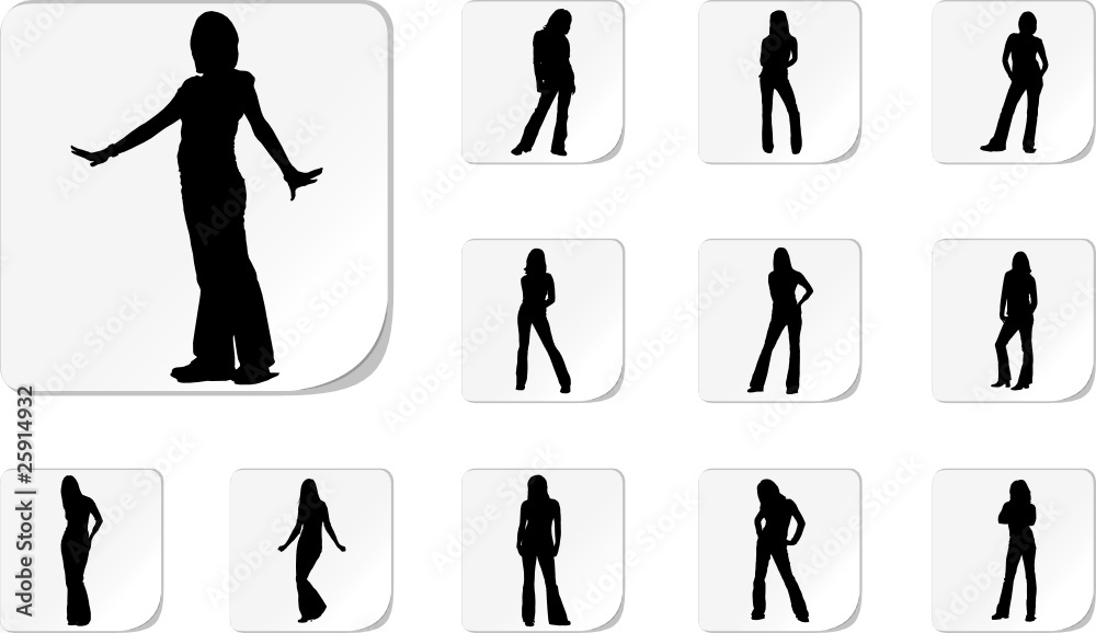 Obraz premium Set people