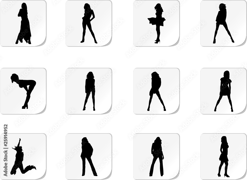 Obraz premium Set people