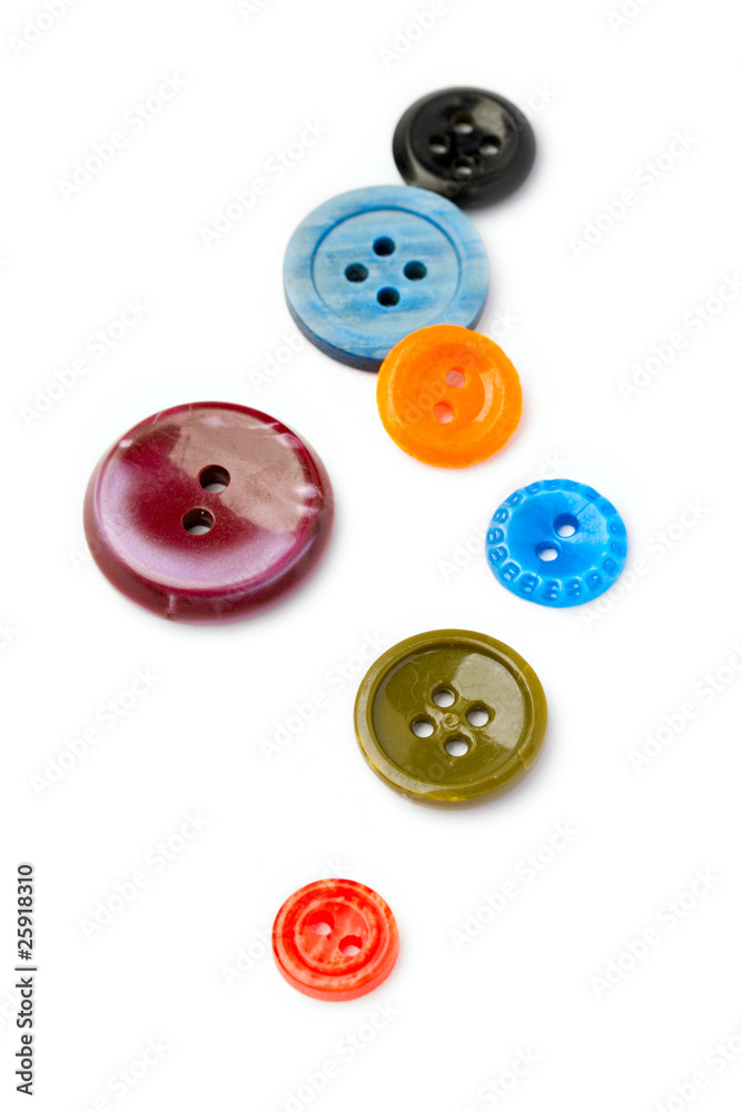 Buttons isolated on white Buttons isolated on white