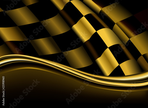 Golden checkered backdrop
