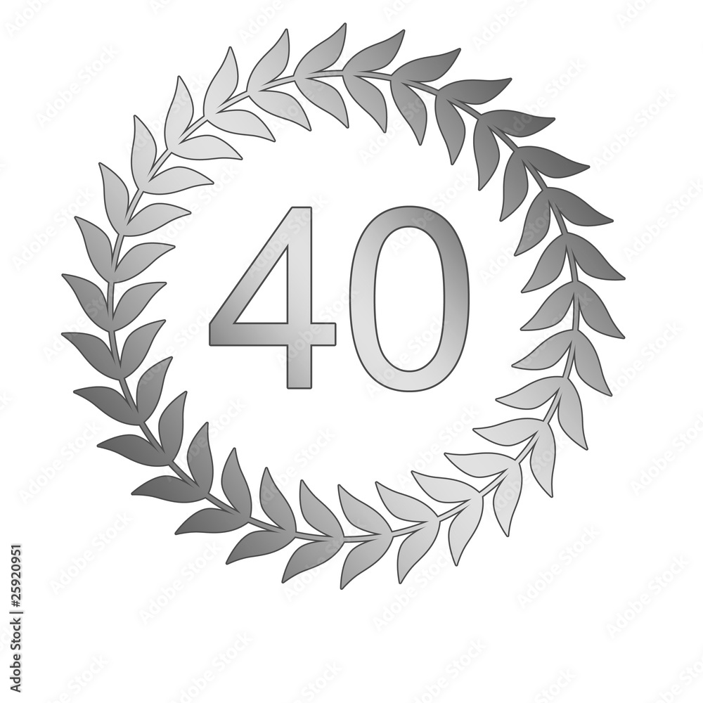 Obraz premium 40 jahre