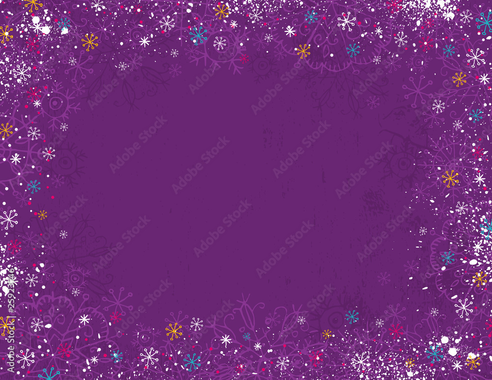 Fototapeta violet christmas background, vector