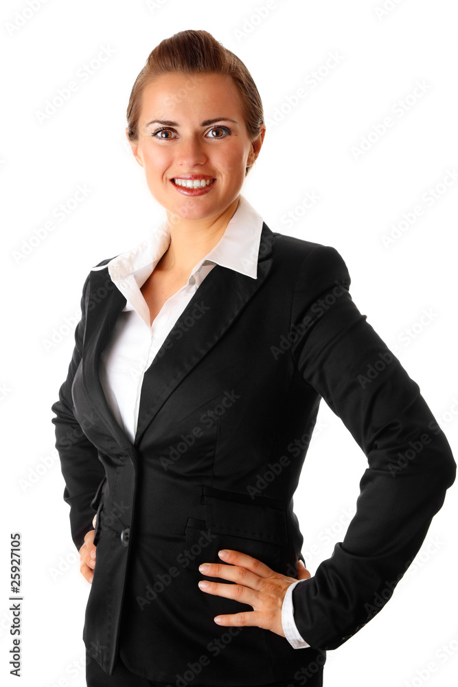 successful modern business woman isolated on white background. successful modern business woman isolated on white background.