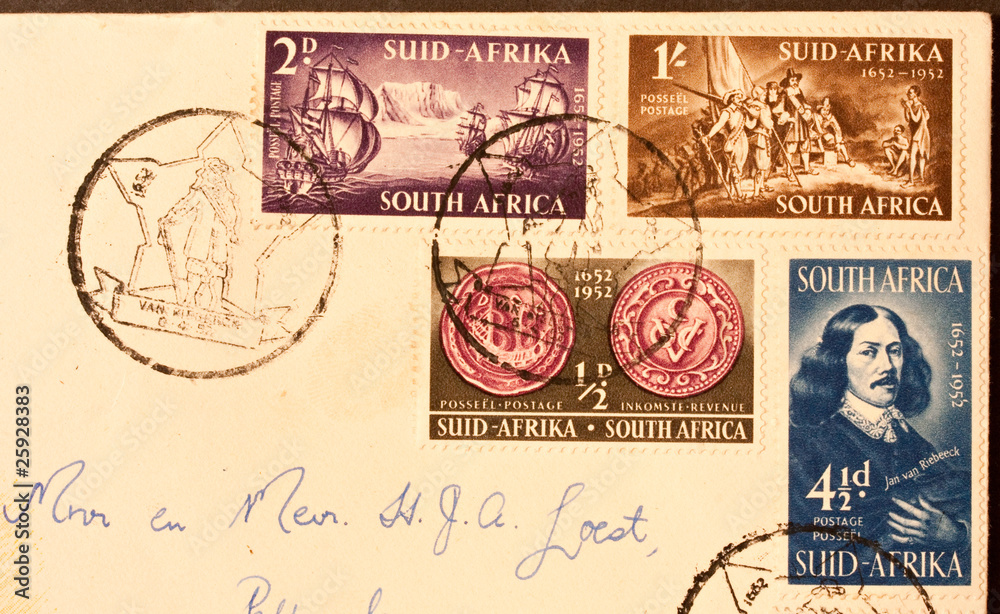 postage stamps envelope