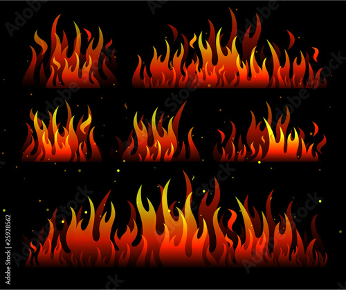 Fire flames