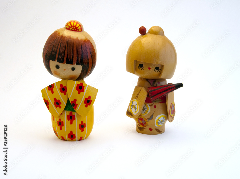 Fototapeta premium Kokeshi Dolls