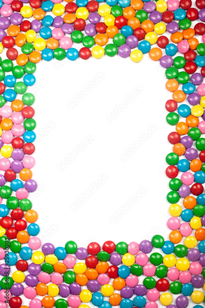 Colorful Chocolate Candy Frame