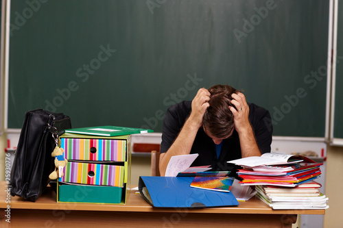 Foto Lehrer verzweifelt