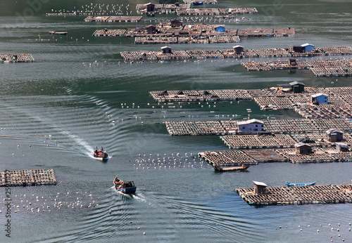 福建连江海上渔村