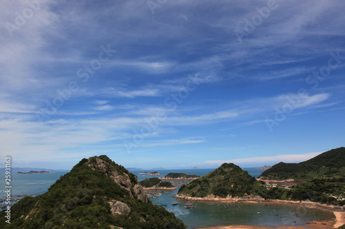 福建连江海上渔村