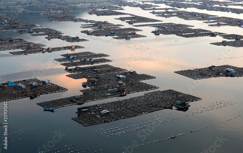 福建连江海上渔村