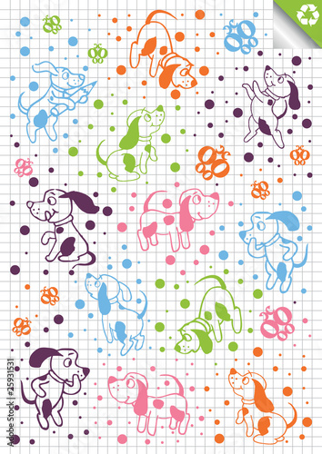 Dog set vector