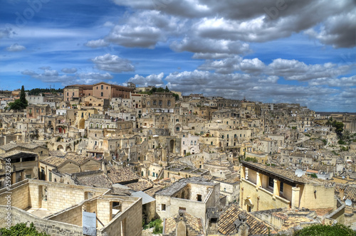 Panoramic view of Matera. Basilicata.