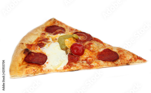 Pizza slice close-up