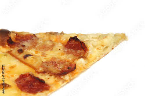 Pizza slice close-up