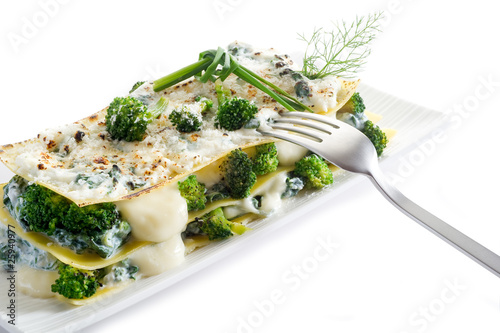 vegetatarian lasagne- lasagne vegetariane photo