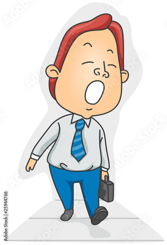 Sleepy Businessman
