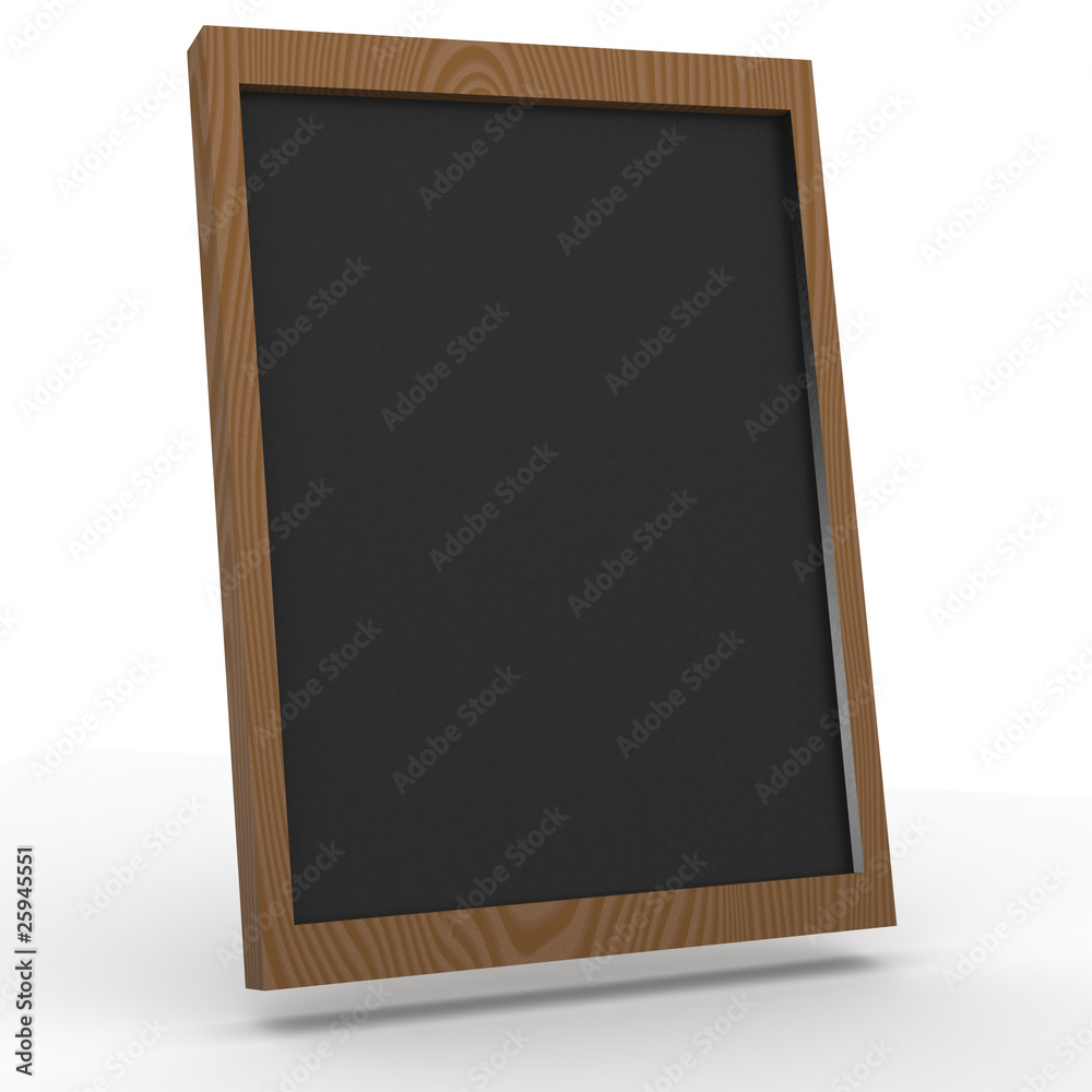 3D blackboard on white background 3D blackboard on white background