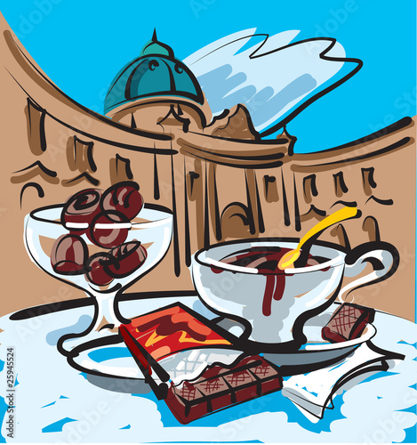Photography hot chocolate in vienna
