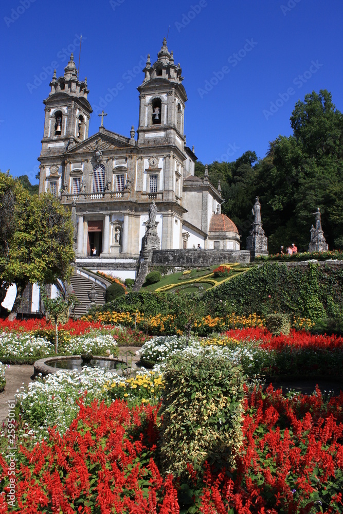 flowerbeds at Bom Jesus near Braga - Portugal