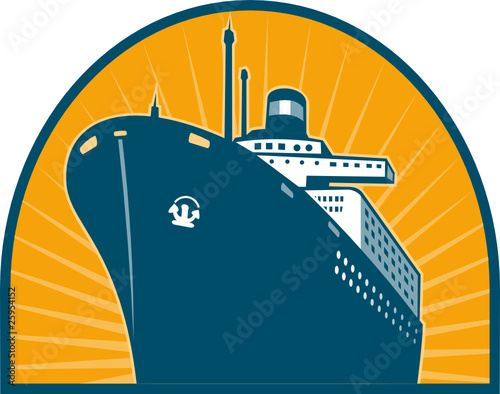 Passenger boat ocean liner ship