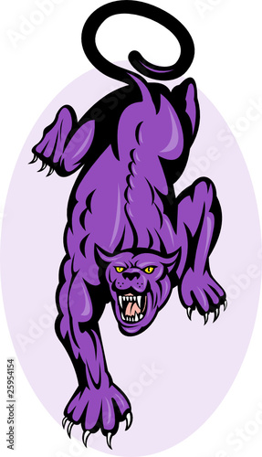 Wallpaper Mural Panther cougar stalking crouching Torontodigital.ca