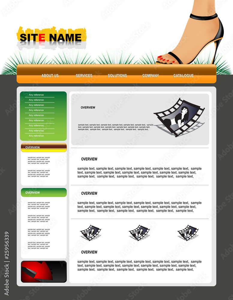 Obraz premium vector web template