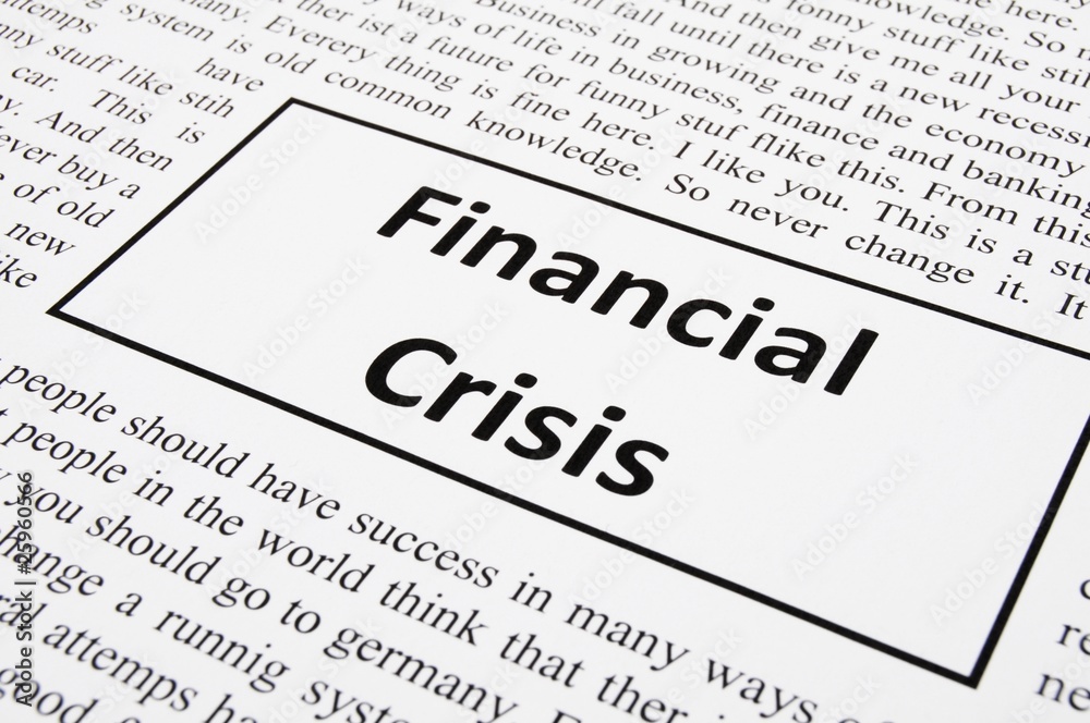 Fototapeta premium financial crisis