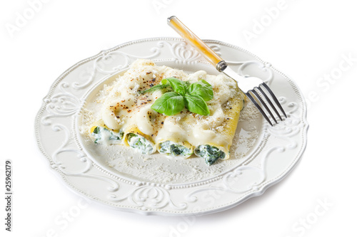 Obraz na płótnie cannelloni ricotta&spinach-cannelloni ricotta spinaci