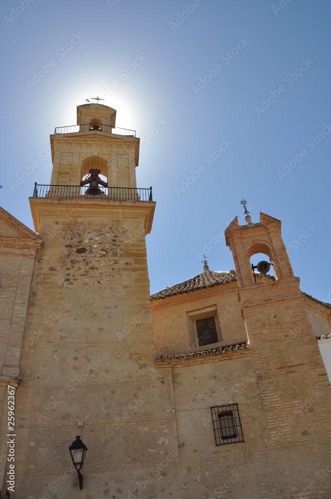 Clocher de l'église d'Anquera - Andalousie - Espagne