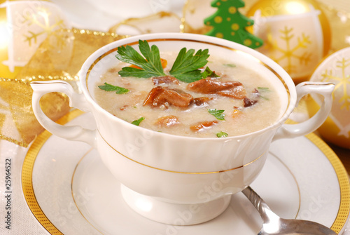 mushroom soup with cream for christmas