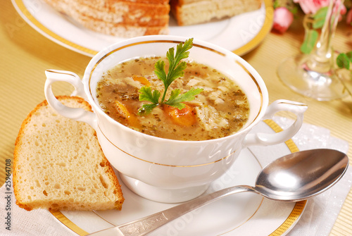 traditional tripe soup (flaki)