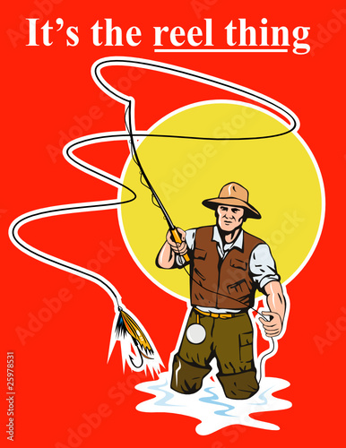 fly fisherman its the reel thing