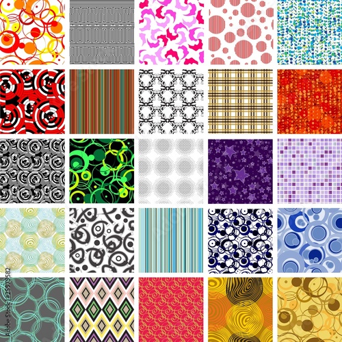 Fototapeta Naklejka Na Ścianę i Meble -  Seamless tile patterns