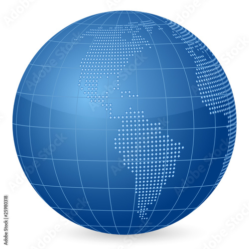 world globe stars