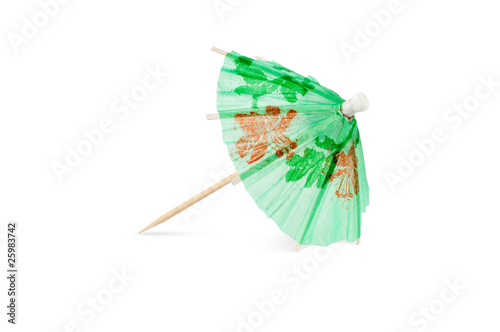 Green Cocktail Umbrella