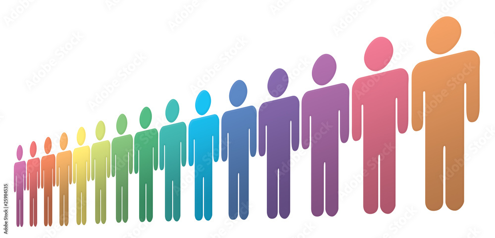 Obraz premium Rainbow people