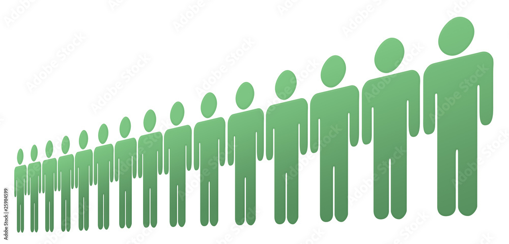 Line of people Line of people